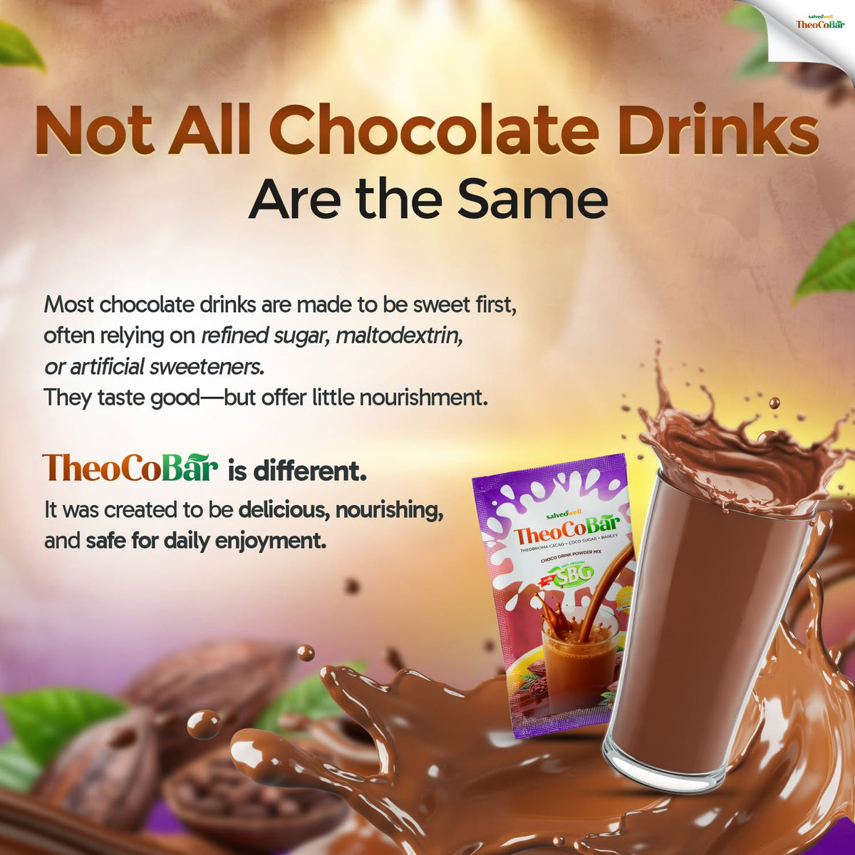 TheoCoBar Premium Chocolate Drink Mix