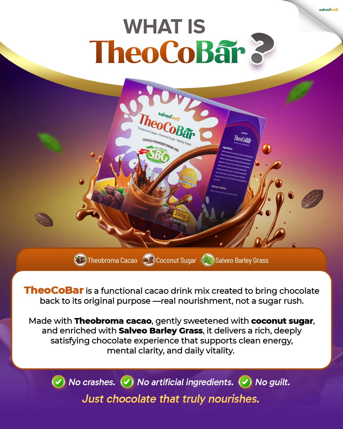 TheoCoBar Premium Chocolate Drink Mix