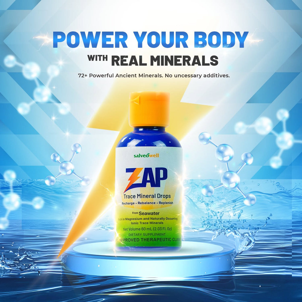 ZAP™ Ionic Trace Mineral Drops | Premium Ionic Trace Mineral Supplement