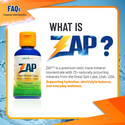 ZAP™ Ionic Trace Mineral Drops | Premium Ionic Trace Mineral Supplement