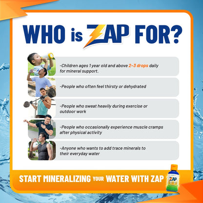 ZAP™ Ionic Trace Mineral Drops | Premium Ionic Trace Mineral Supplement