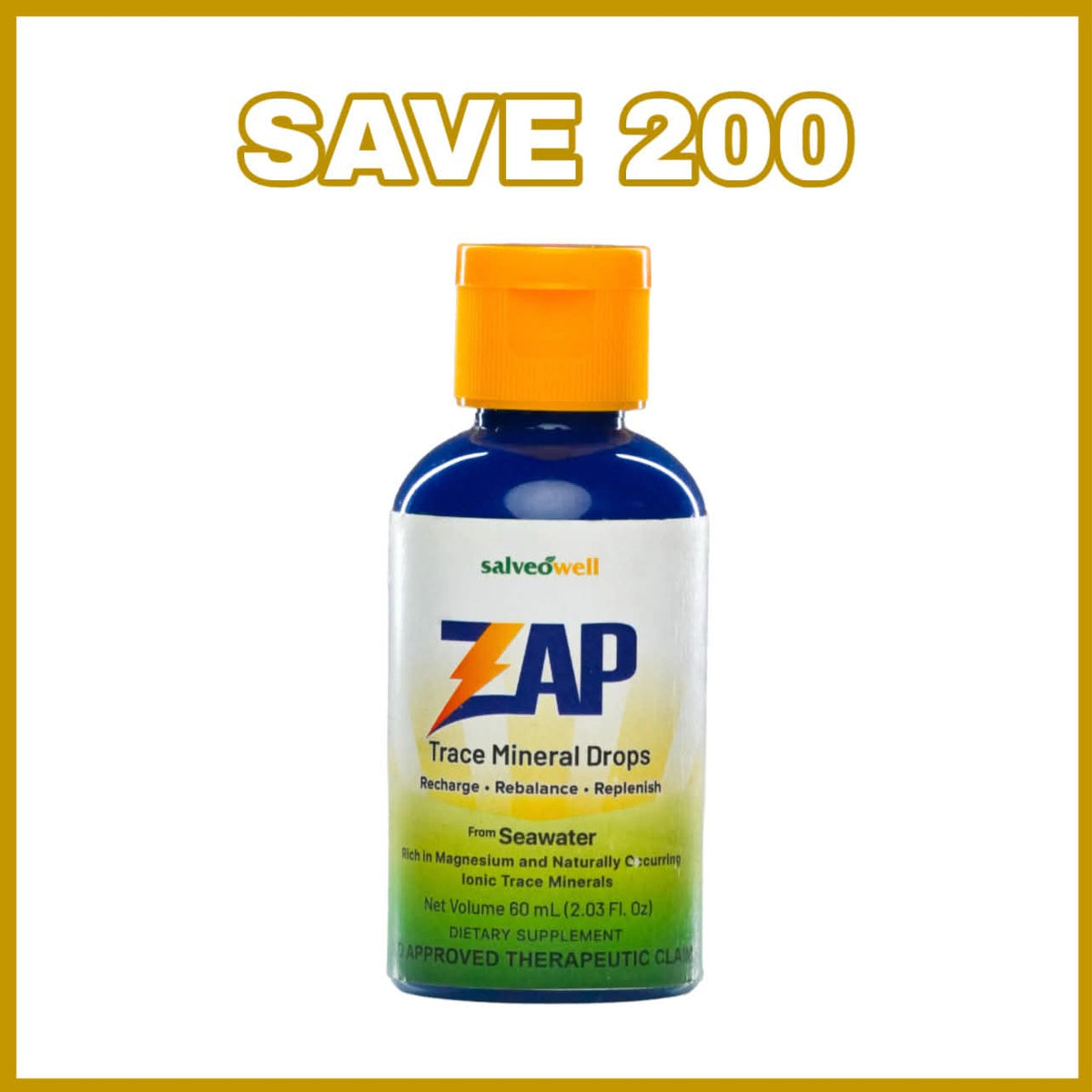 ZAP™ Ionic Trace Mineral Drops | Premium Ionic Trace Mineral Supplement