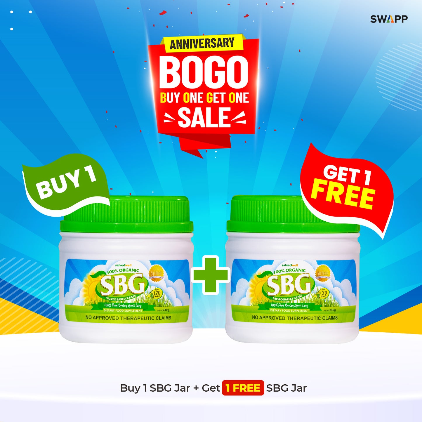 Buy1Get1 PROMO SBG Jar 240g