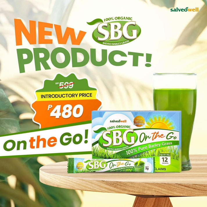 SBG Powder On The Go | 12 Sachets | 3grams per sachet – Salveo Barley PH